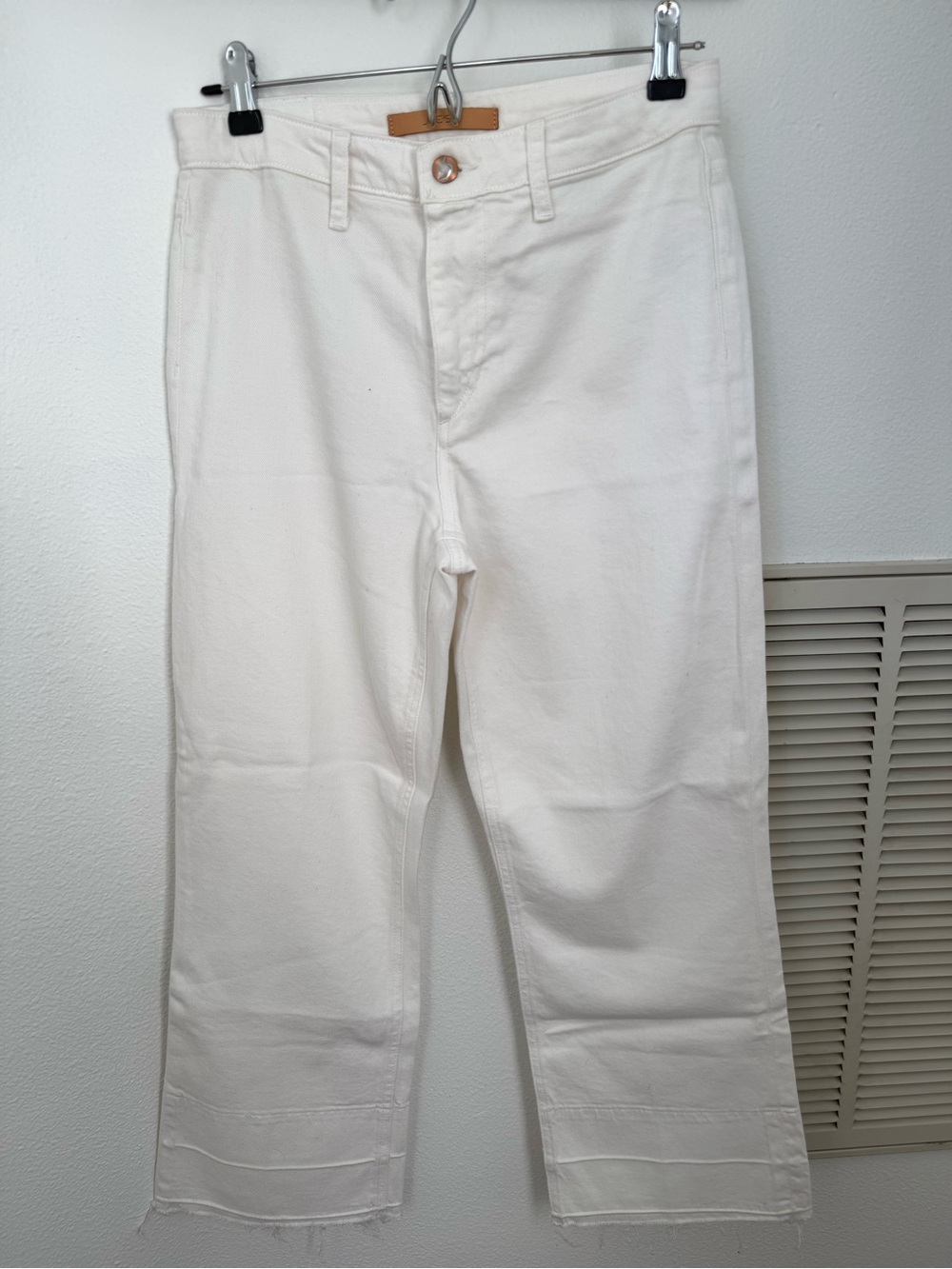 Joe’s Jeans The Jane High Rise Straight Crop - White Denim NWT